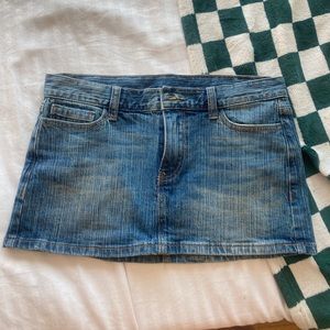 brandy melville jeans mini skirt